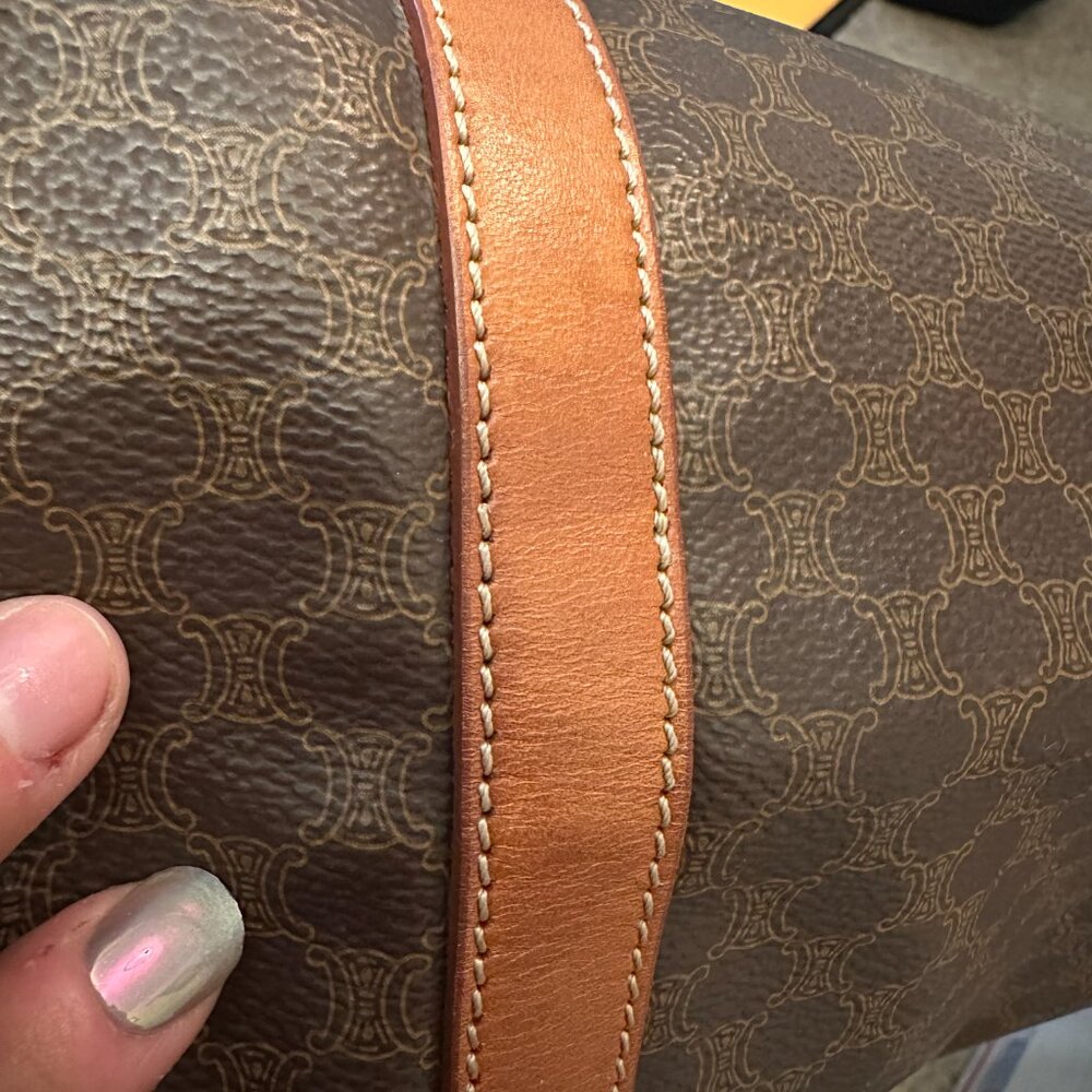 Celine Macadam Vintage Zippered Shoulder Tote, EUC - Picture 16 of 17